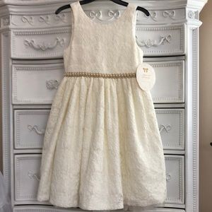 Girls 10 nwt American Princess ivory lace dress Easter dressy